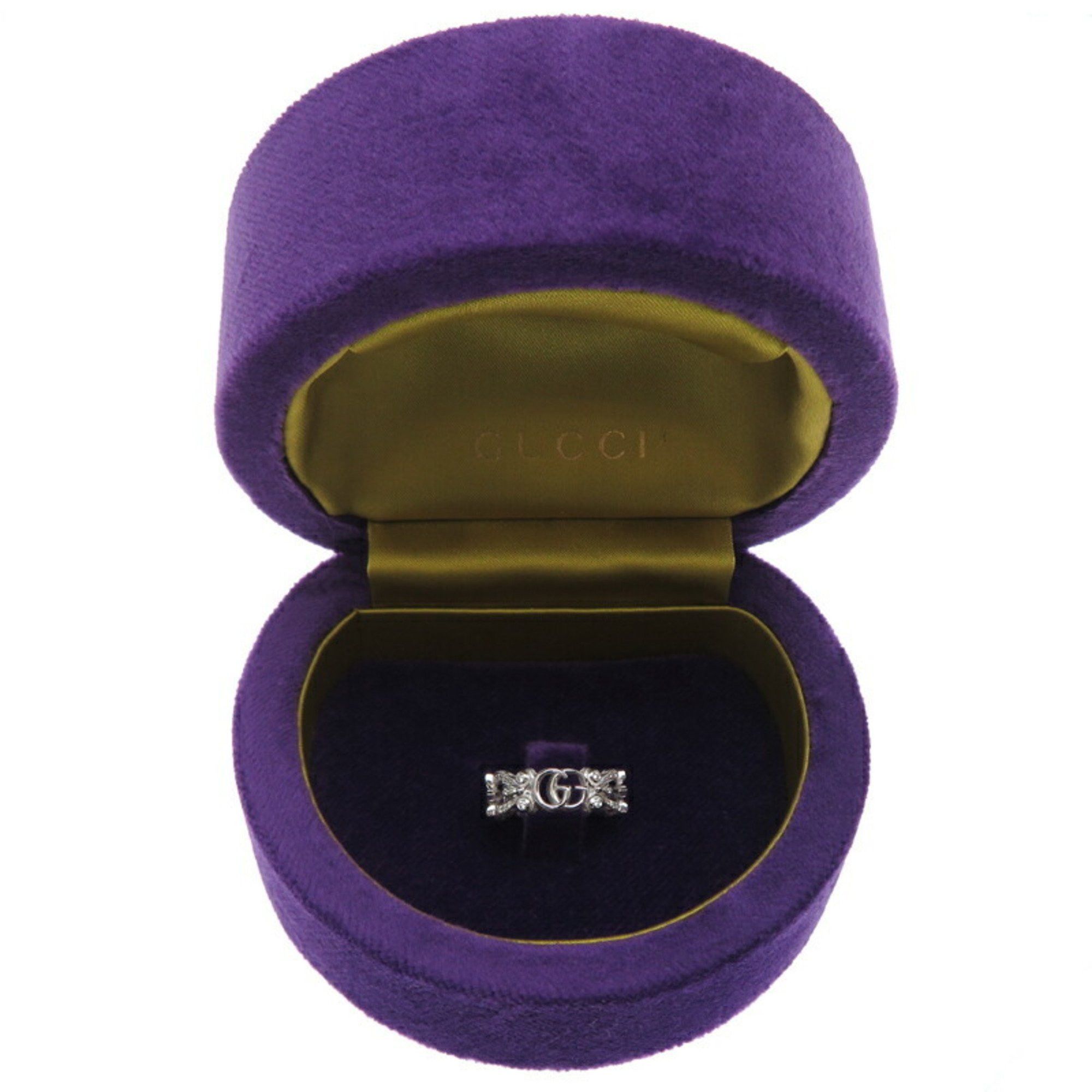 Gucci Gucci Flora Diamond Women's Ring, 750 White Gold, Size 6 Size ONE SIZE - 9 Thumbnail