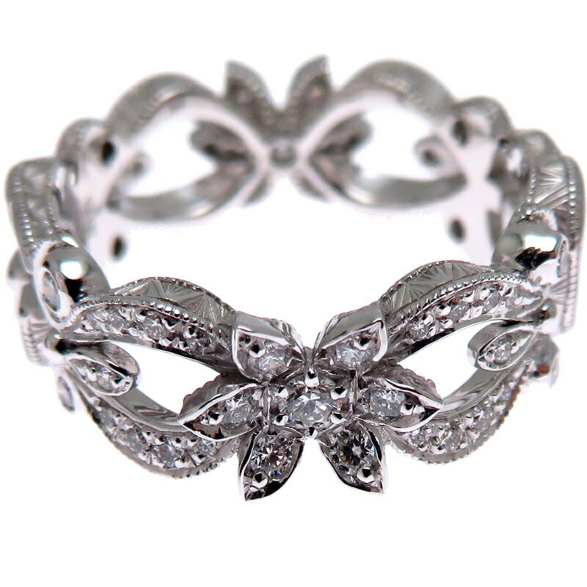Gucci Gucci Flora Diamond Women's Ring, 750 White Gold, Size 6 Size ONE SIZE - 5 Thumbnail