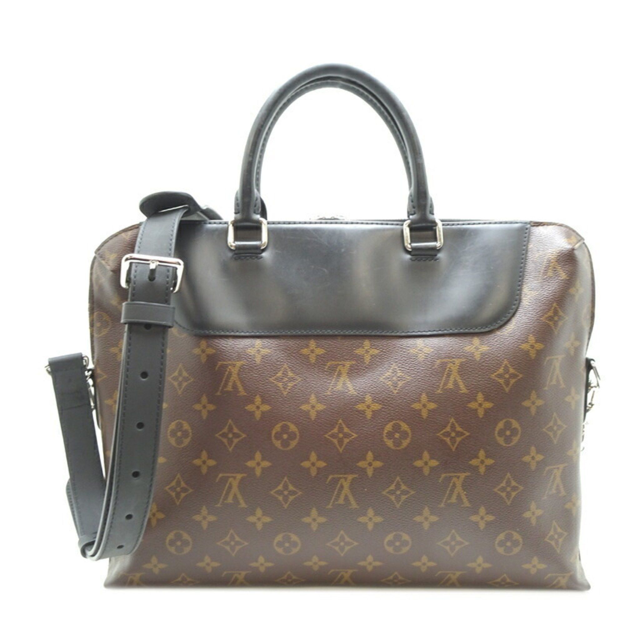Louis Vuitton Louis Vuitton Porte Document Men s Handbag M54019 Monogram Macassar Brown Grailed