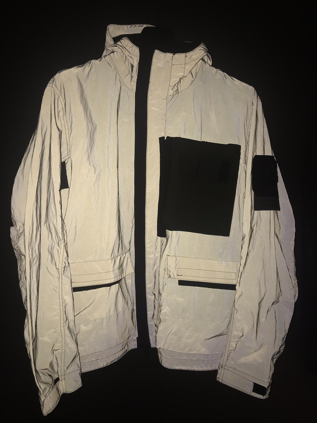 Stone Island 453S6 Stone Island Garment Dyed Plated Reflective With Mussola Gommata Grailed