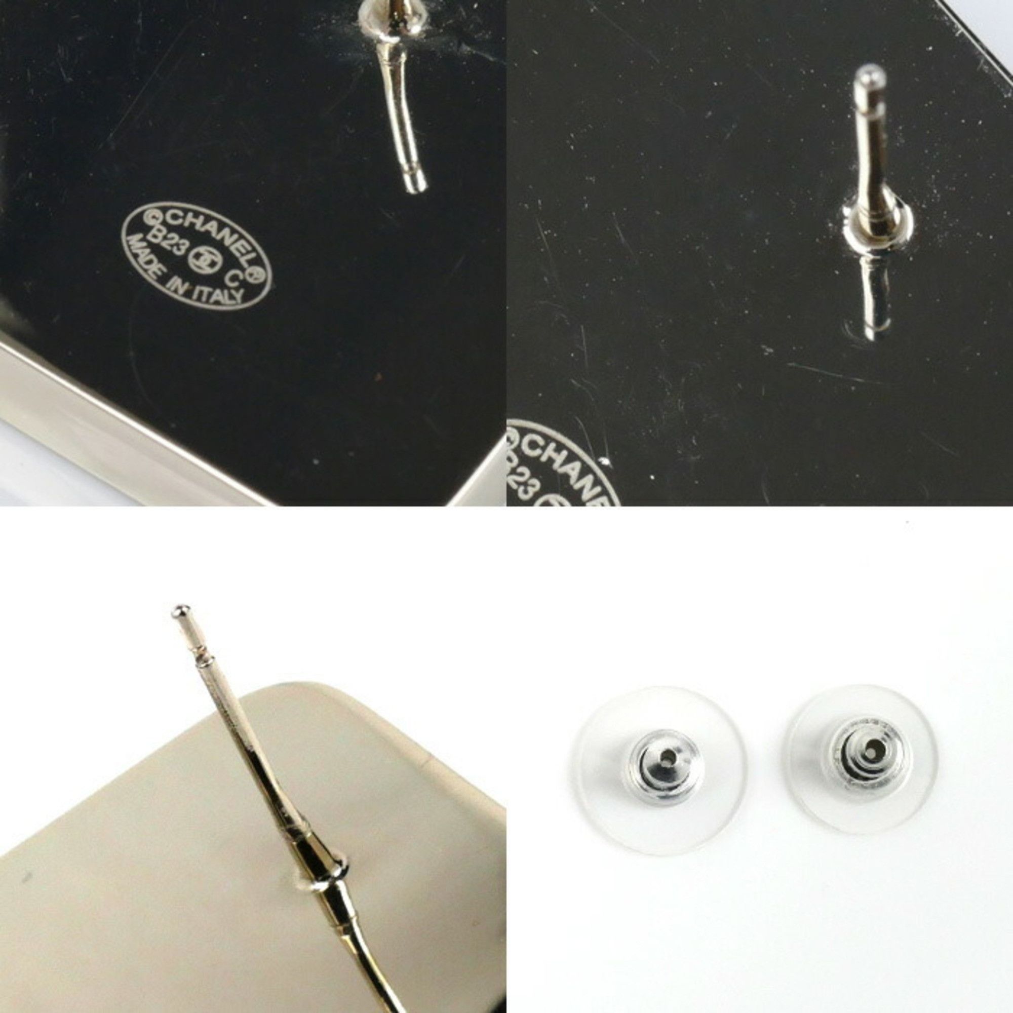 Chanel CHANEL Metal Coco Mark Square Earrings AB9777 for Women Size ONE SIZE - 4 Thumbnail