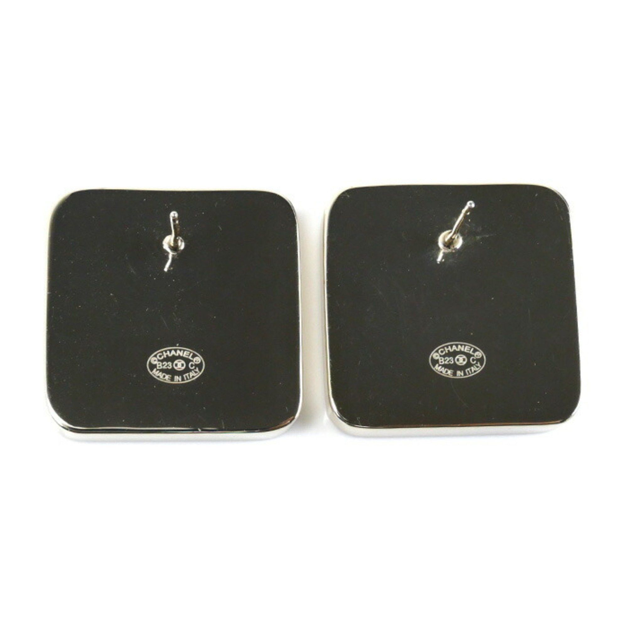 Chanel CHANEL Metal Coco Mark Square Earrings AB9777 for Women Size ONE SIZE - 2 Thumbnail