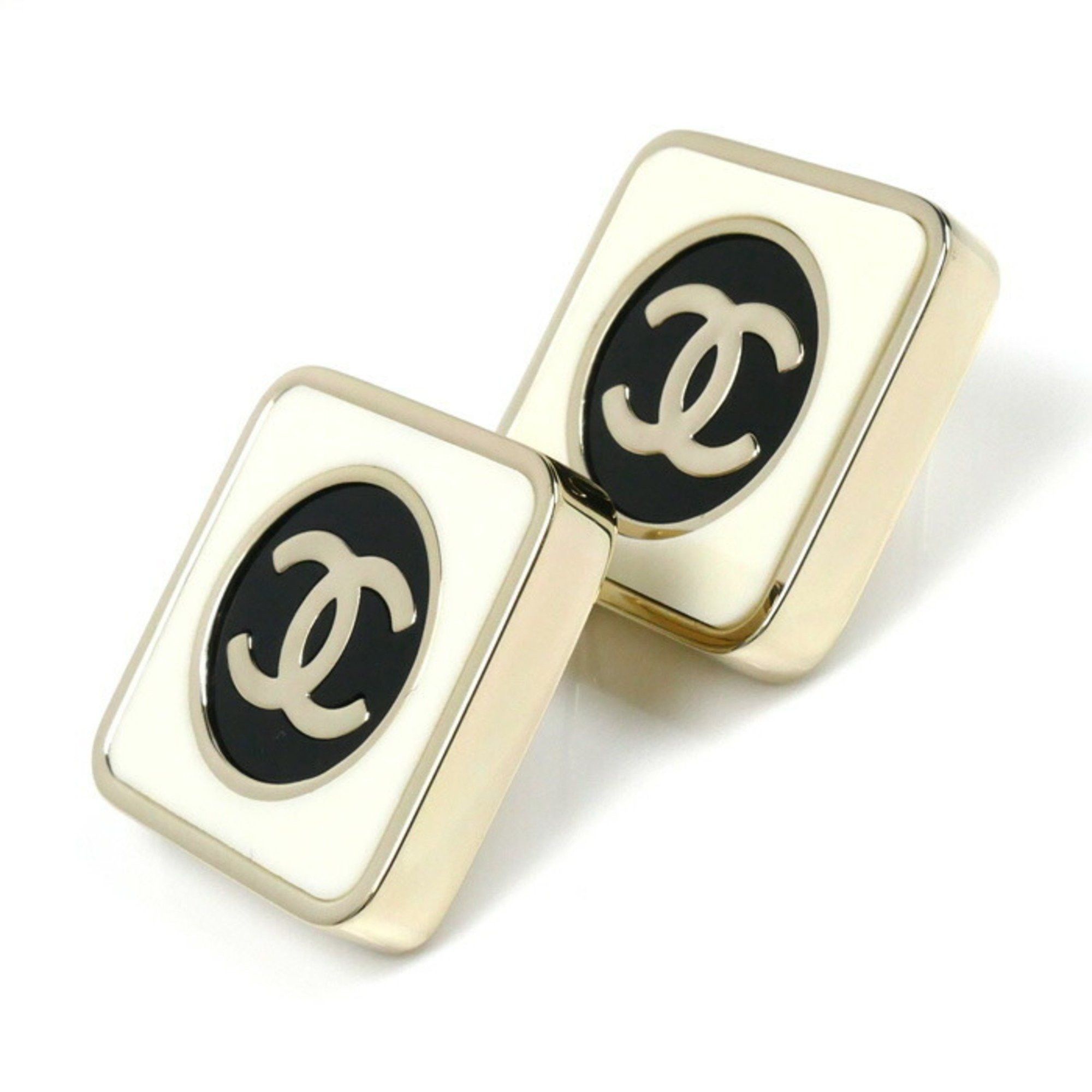 Chanel CHANEL Metal Coco Mark Square Earrings AB9777 for Women Size ONE SIZE - 3 Thumbnail