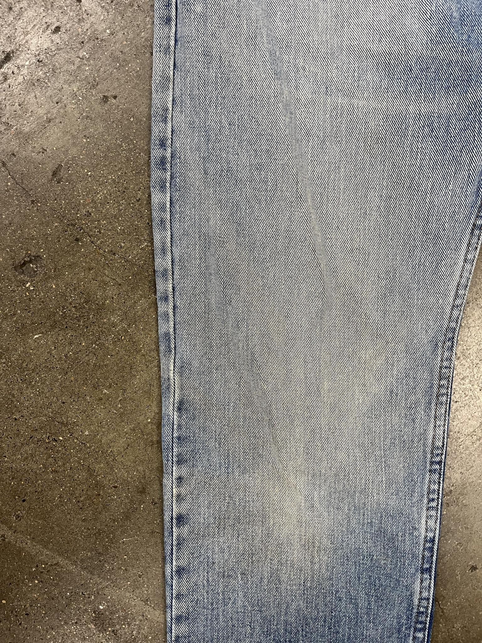 Vintage 1990's Lee Regular Fit Faded Wash Jeans Size US 34 / EU 50 - 2 Thumbnail