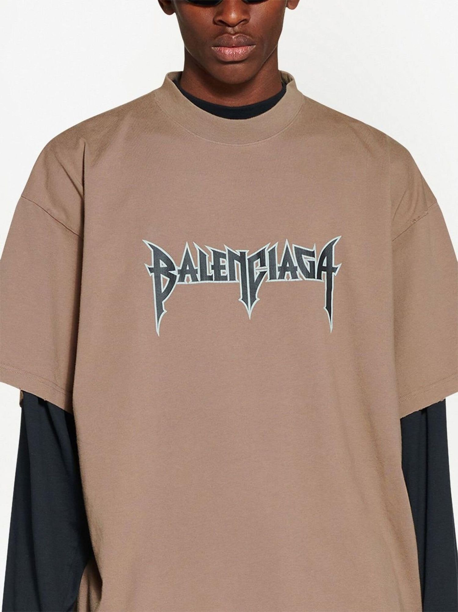 Balenciaga Metal Oversized T-Shirt Size US XS / EU 42 / 0 - 3 Thumbnail