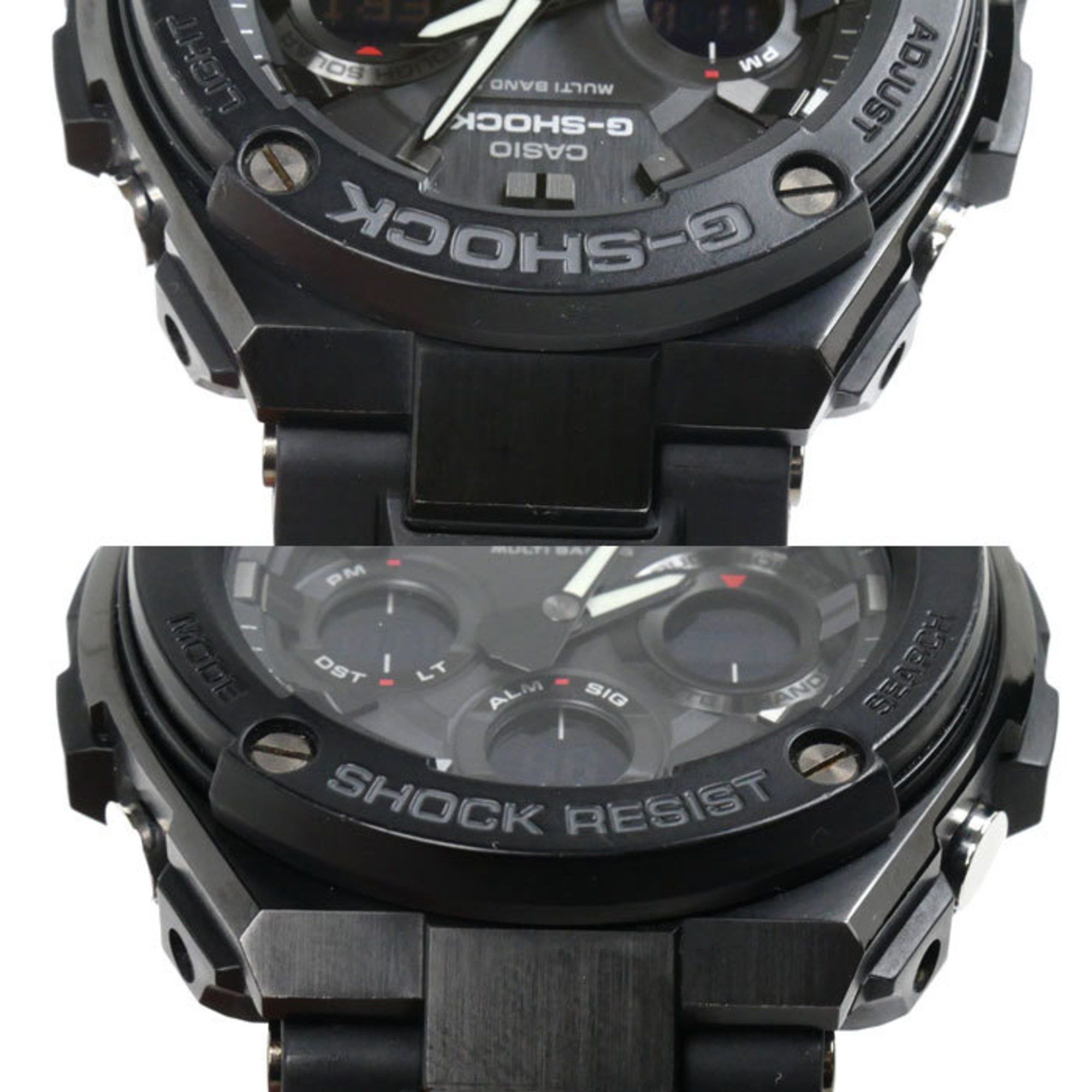 Casio CASIO G-SHOCK G-STEEL Radio-controlled watch, solar, black, GST-W100G-1BJF, men's Size ONE SIZE - 4 Thumbnail