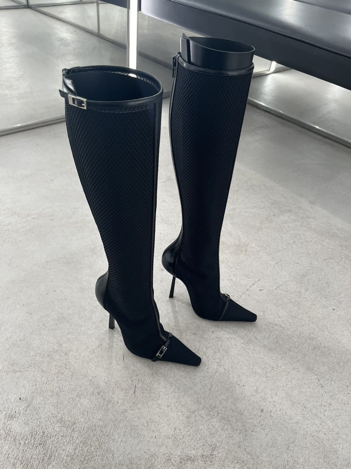 Saint Laurent Paris Saint Laurent Oxalis 115cm Pointed Toe Boots Size US 9 / IT 39 - 6 Thumbnail