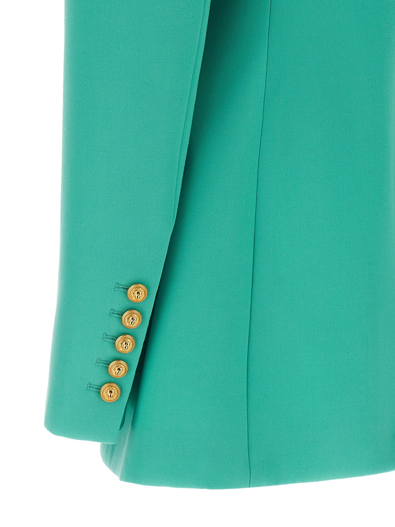 Balmain Logo Button Double-Breasted Blazer Size S / US 4 / IT 40 - 4 Thumbnail
