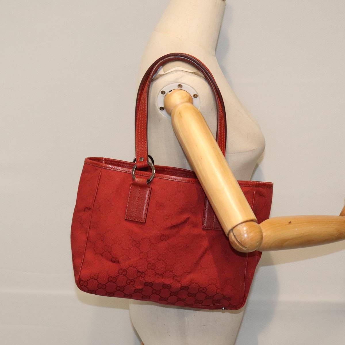 Gucci Mini C Red Canvas Tote Bag (Pre-Owned) Size ONE SIZE - 20 Thumbnail