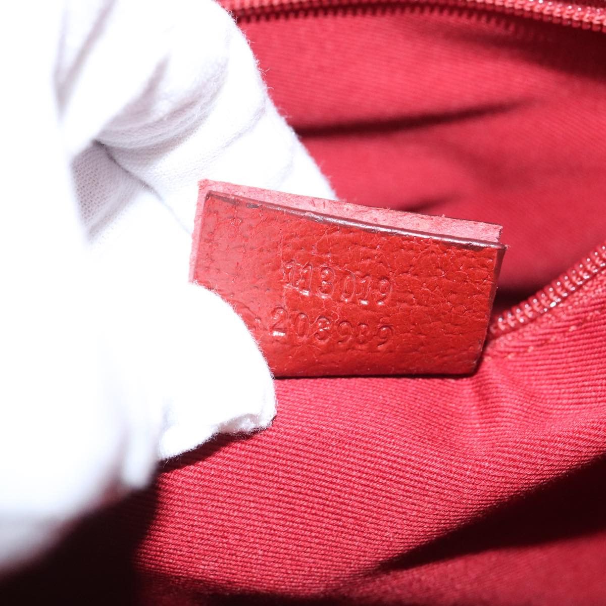 Gucci Mini C Red Canvas Tote Bag (Pre-Owned) Size ONE SIZE - 18 Thumbnail