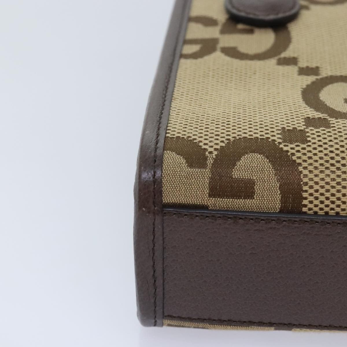 Gucci Beige Canvas Handbag (Pre-Owned) Size ONE SIZE - 6 Thumbnail