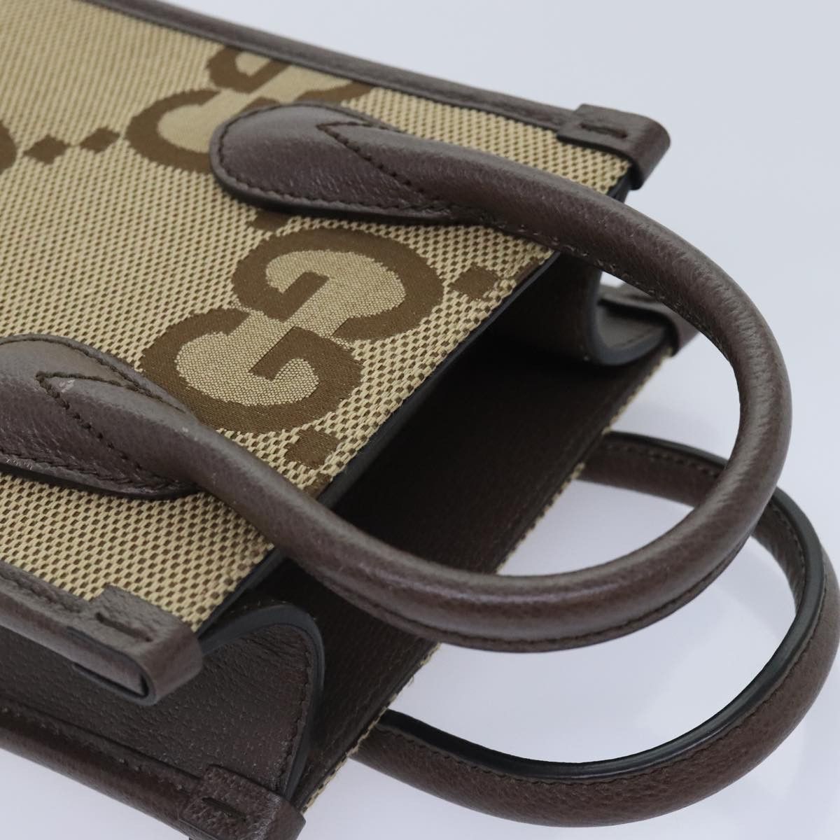 Gucci Beige Canvas Handbag (Pre-Owned) Size ONE SIZE - 5 Thumbnail