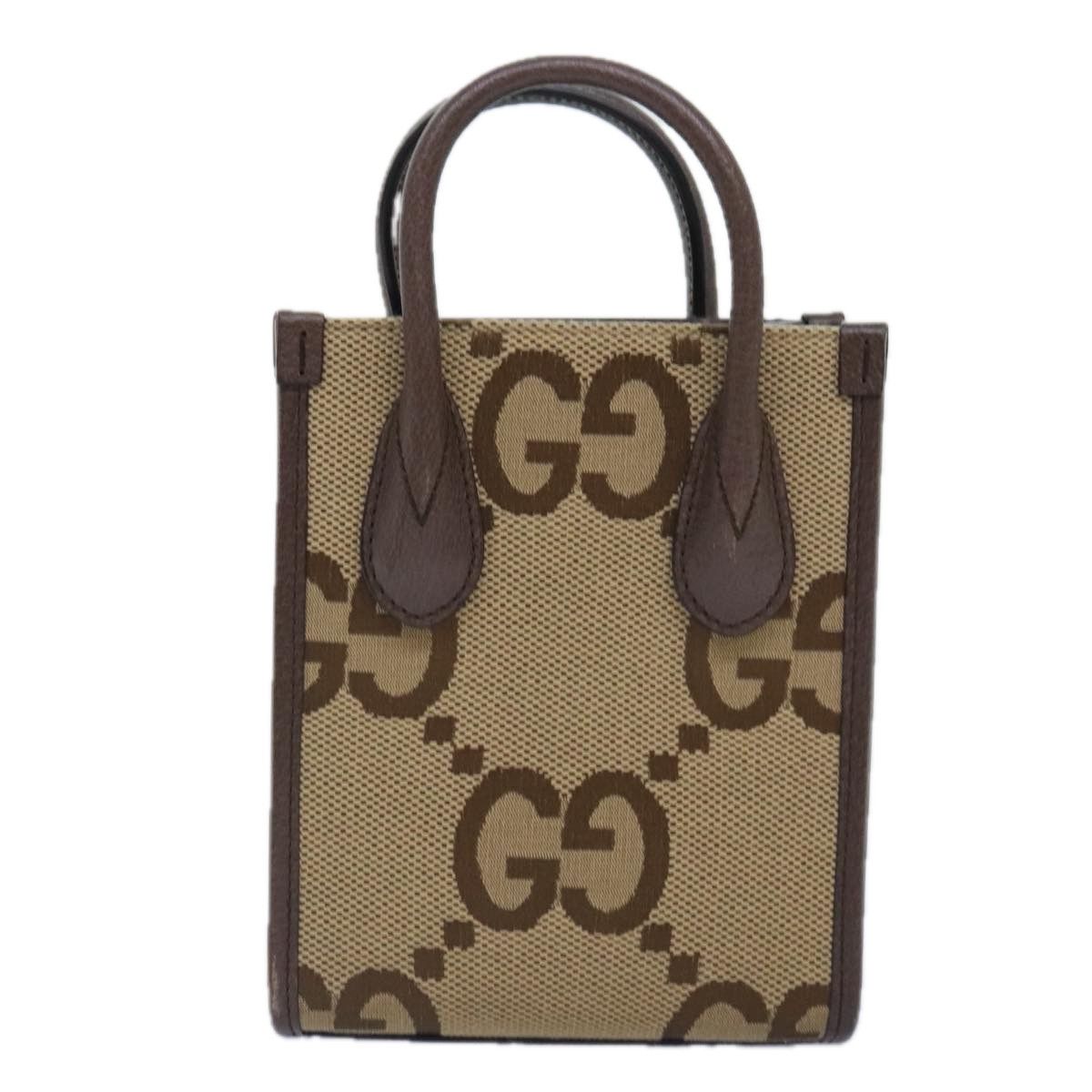 Gucci Beige Canvas Handbag (Pre-Owned) Size ONE SIZE - 2 Thumbnail