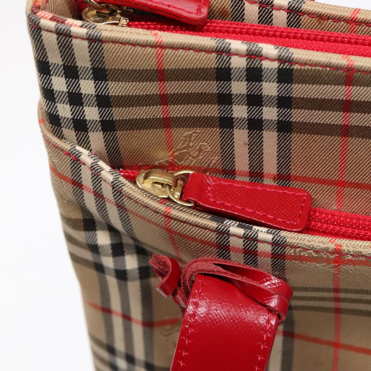 Burberry Nova Check Beige Canvas Tote Bag (Pre-Owned) Size ONE SIZE - 11 Thumbnail