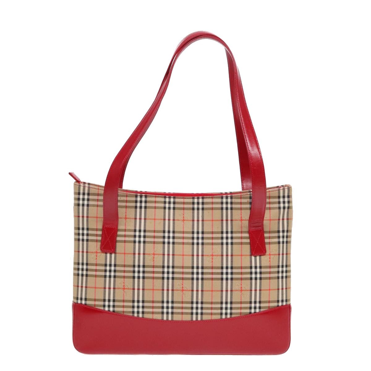 Burberry Nova Check Beige Canvas Tote Bag (Pre-Owned) Size ONE SIZE - 2 Thumbnail