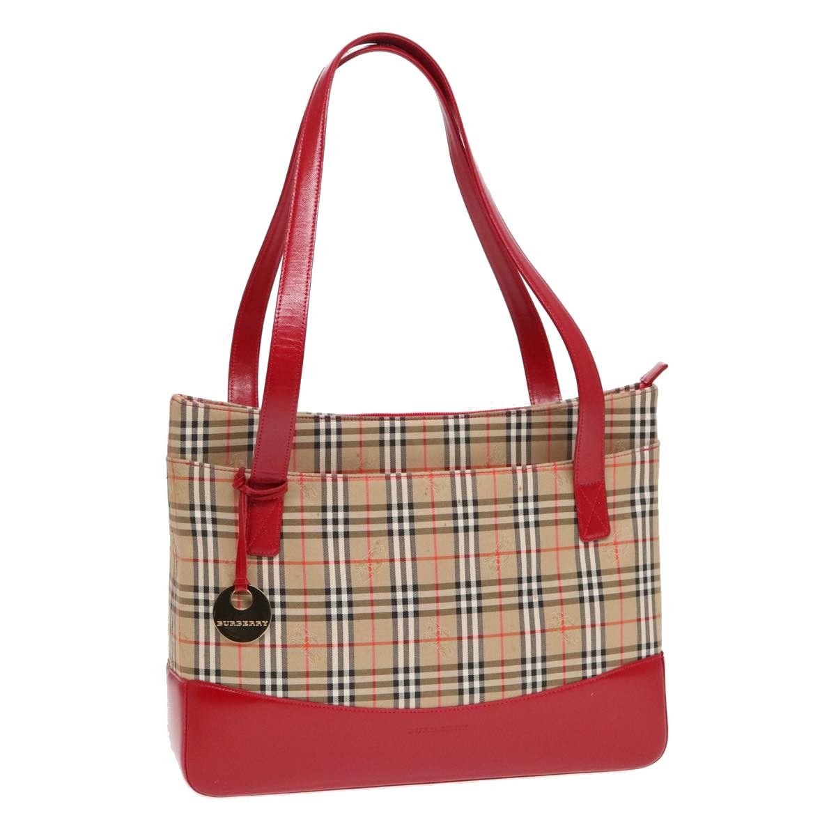 Burberry Nova Check Beige Canvas Tote Bag (Pre-Owned) Size ONE SIZE - 16 Thumbnail