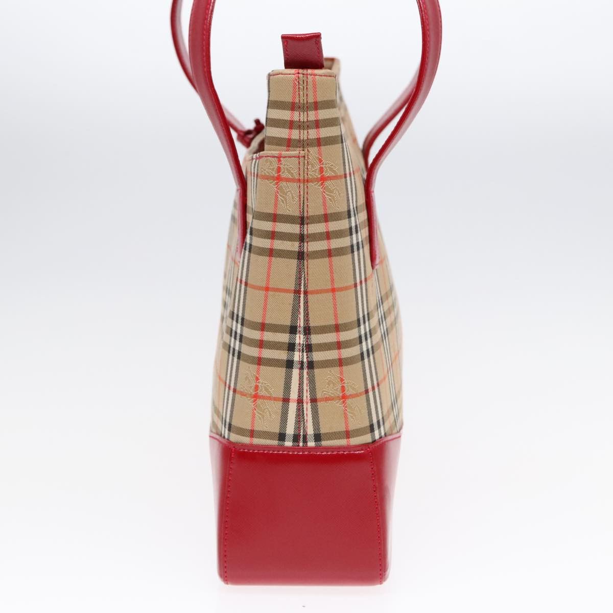 Burberry Nova Check Beige Canvas Tote Bag (Pre-Owned) Size ONE SIZE - 4 Thumbnail