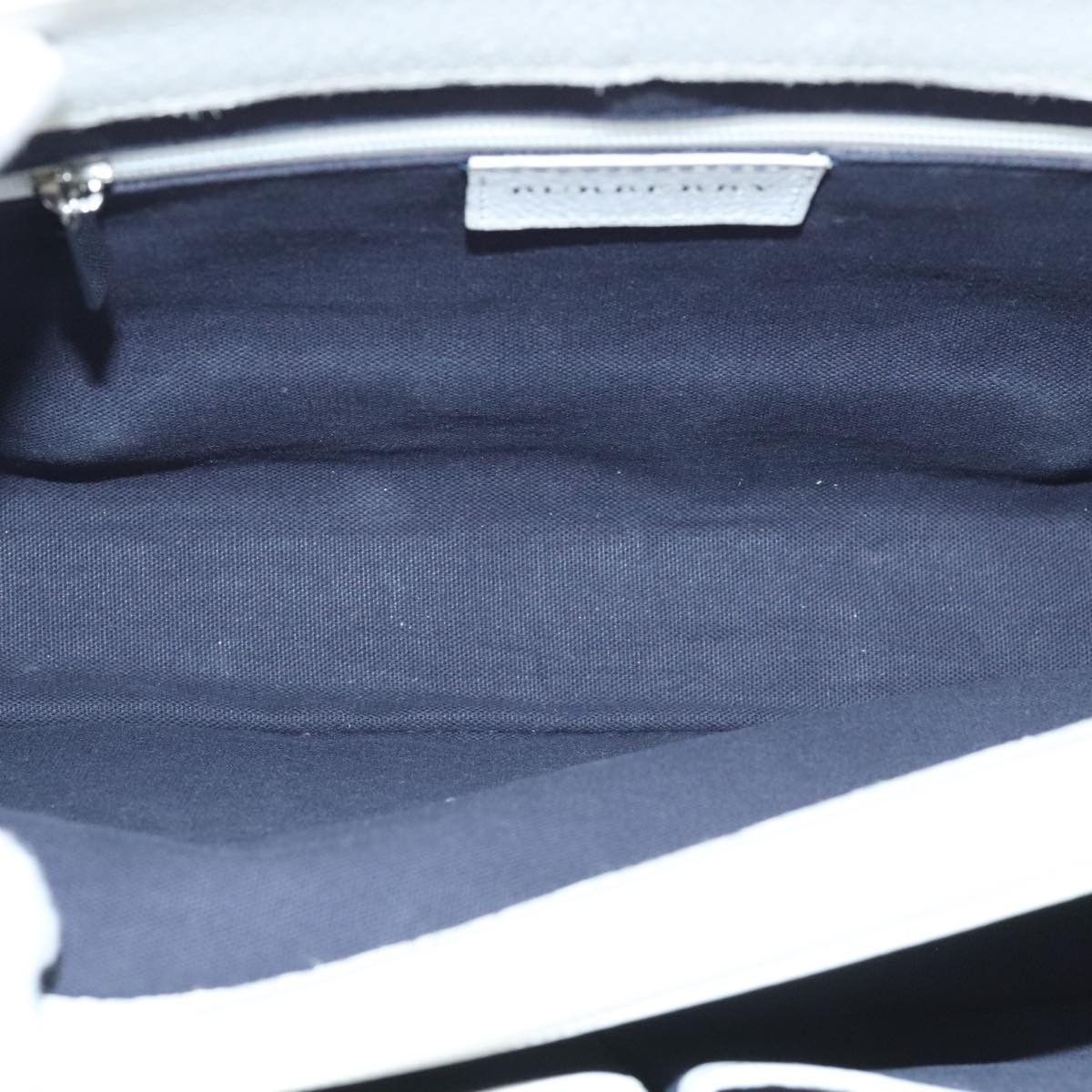 Burberry White Canvas Handbag (Pre-Owned) Size ONE SIZE - 18 Thumbnail