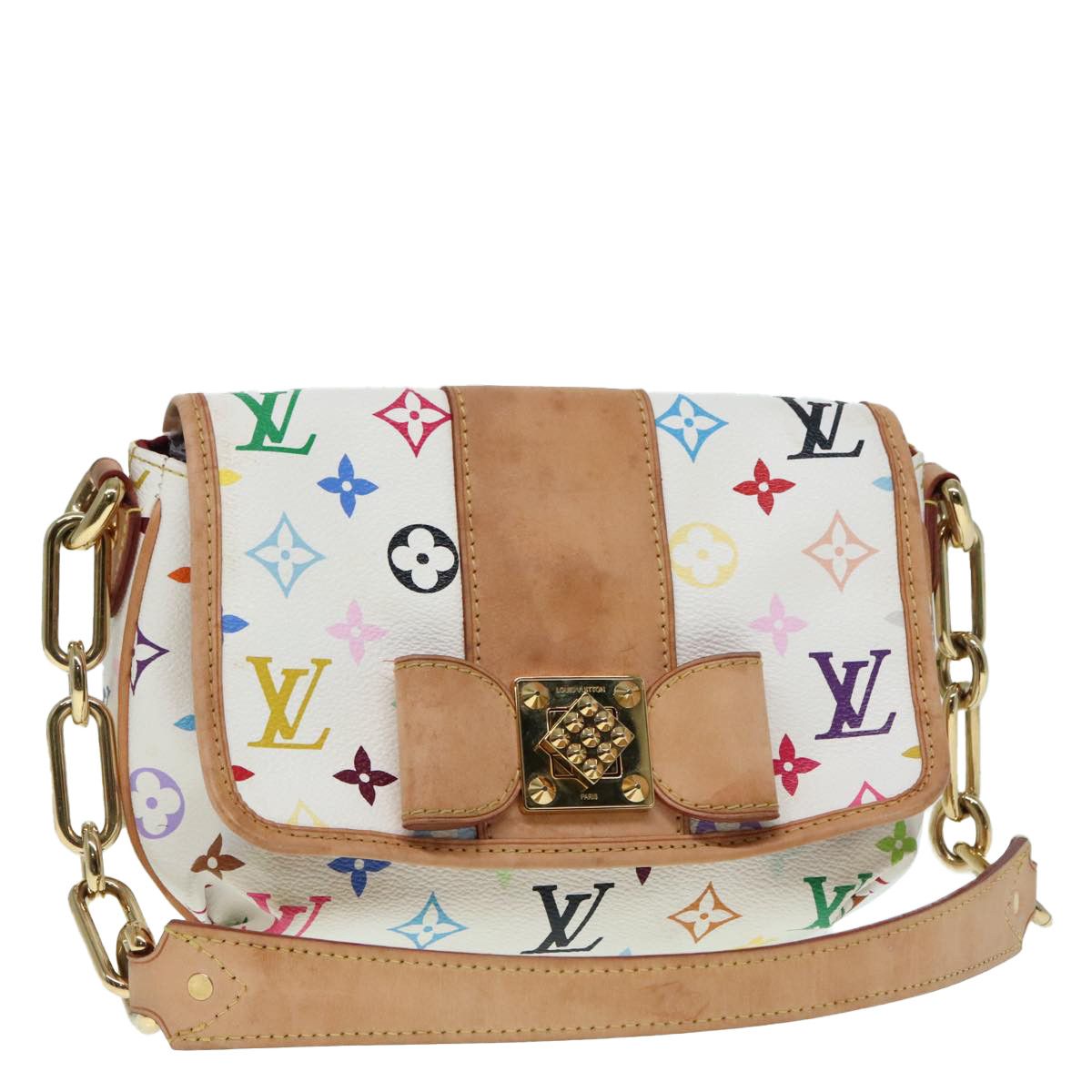 Louis Vuitton Patti White Canvas Shoulder Bag (Pre-Owned) Size ONE SIZE - 16 Thumbnail