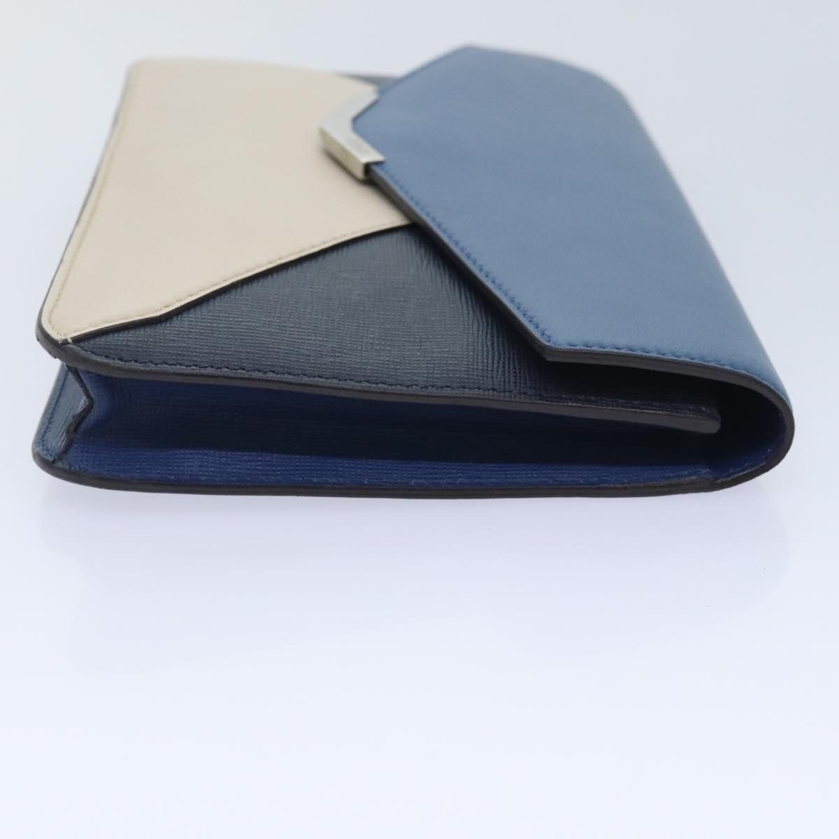 Fendi 2Jours Blue Leather Clutch Bag (Pre-Owned) Size ONE SIZE - 4 Thumbnail