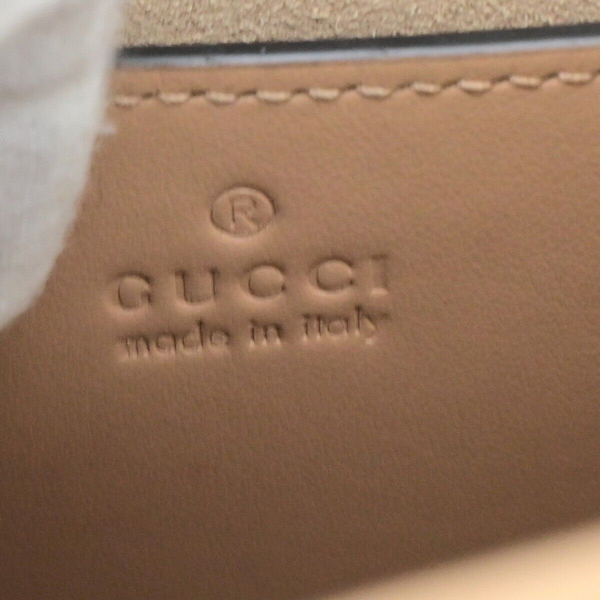 Gucci Marmont Beige Leather Handbag (Pre-Owned) Size ONE SIZE - 10 Thumbnail