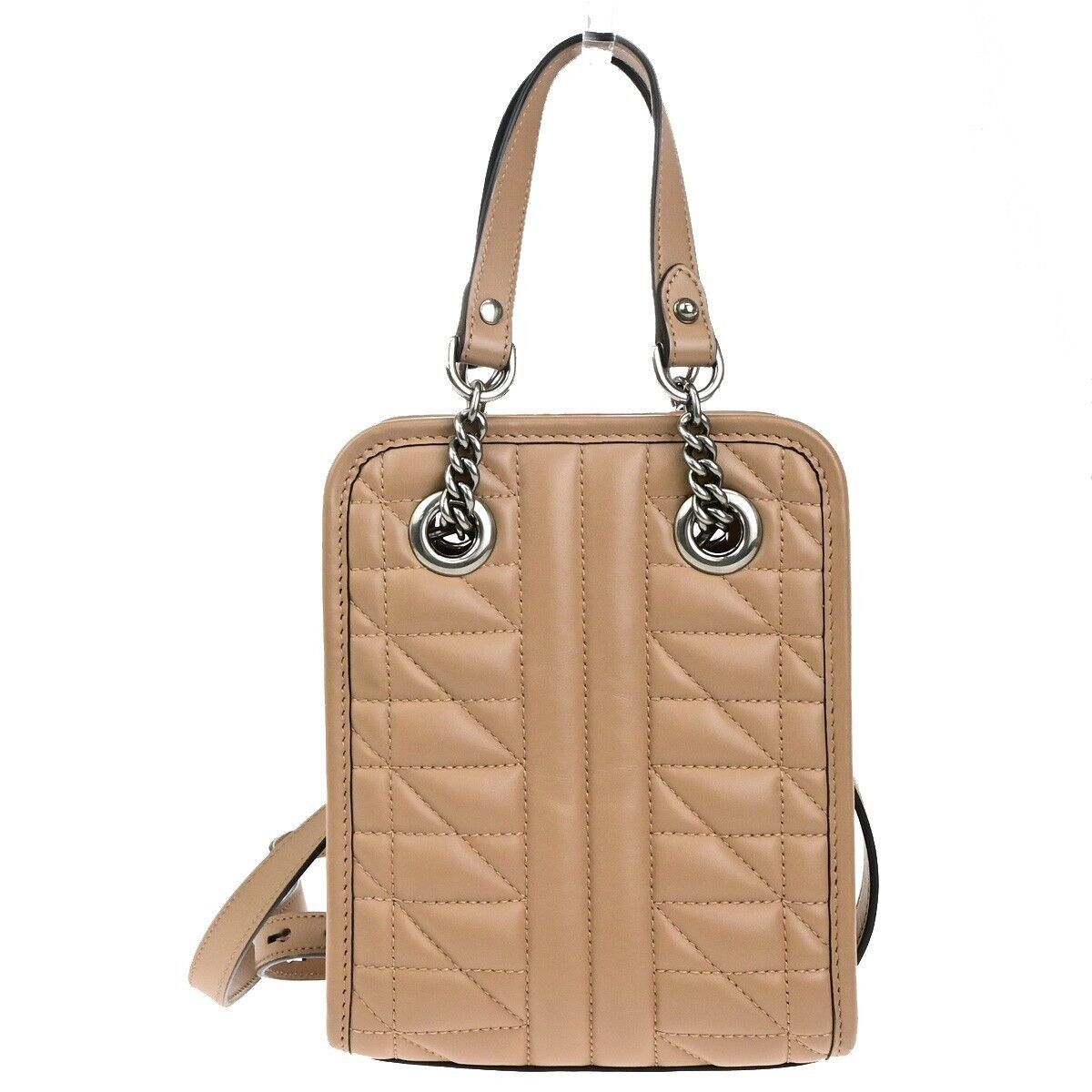 Gucci Marmont Beige Leather Handbag (Pre-Owned) Size ONE SIZE - 2 Thumbnail