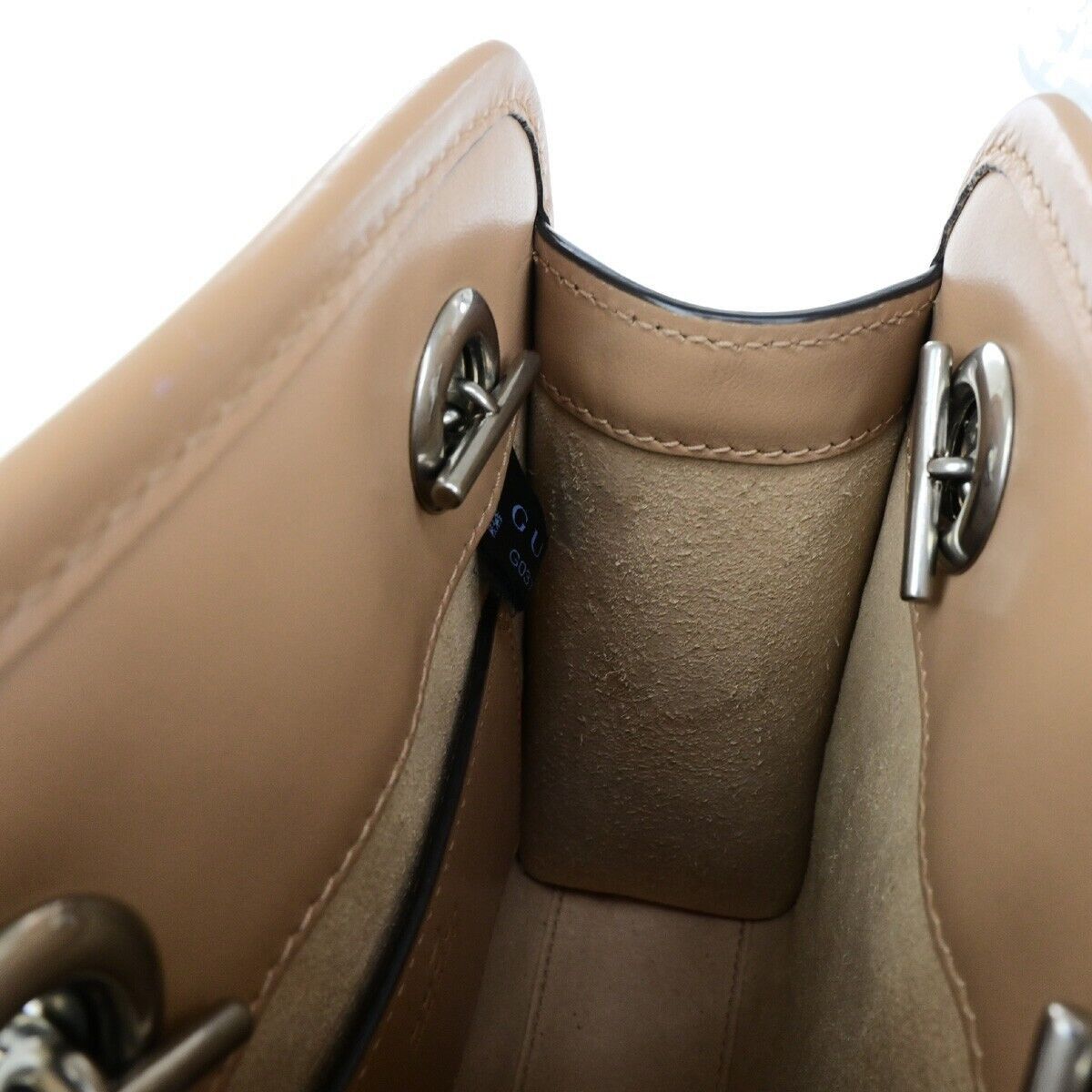 Gucci Marmont Beige Leather Handbag (Pre-Owned) Size ONE SIZE - 13 Thumbnail