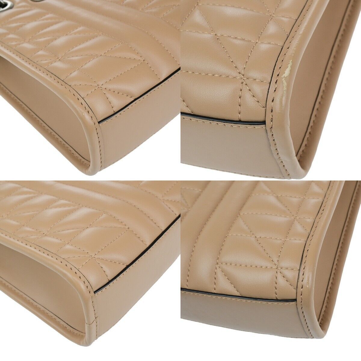 Gucci Marmont Beige Leather Handbag (Pre-Owned) Size ONE SIZE - 6 Thumbnail