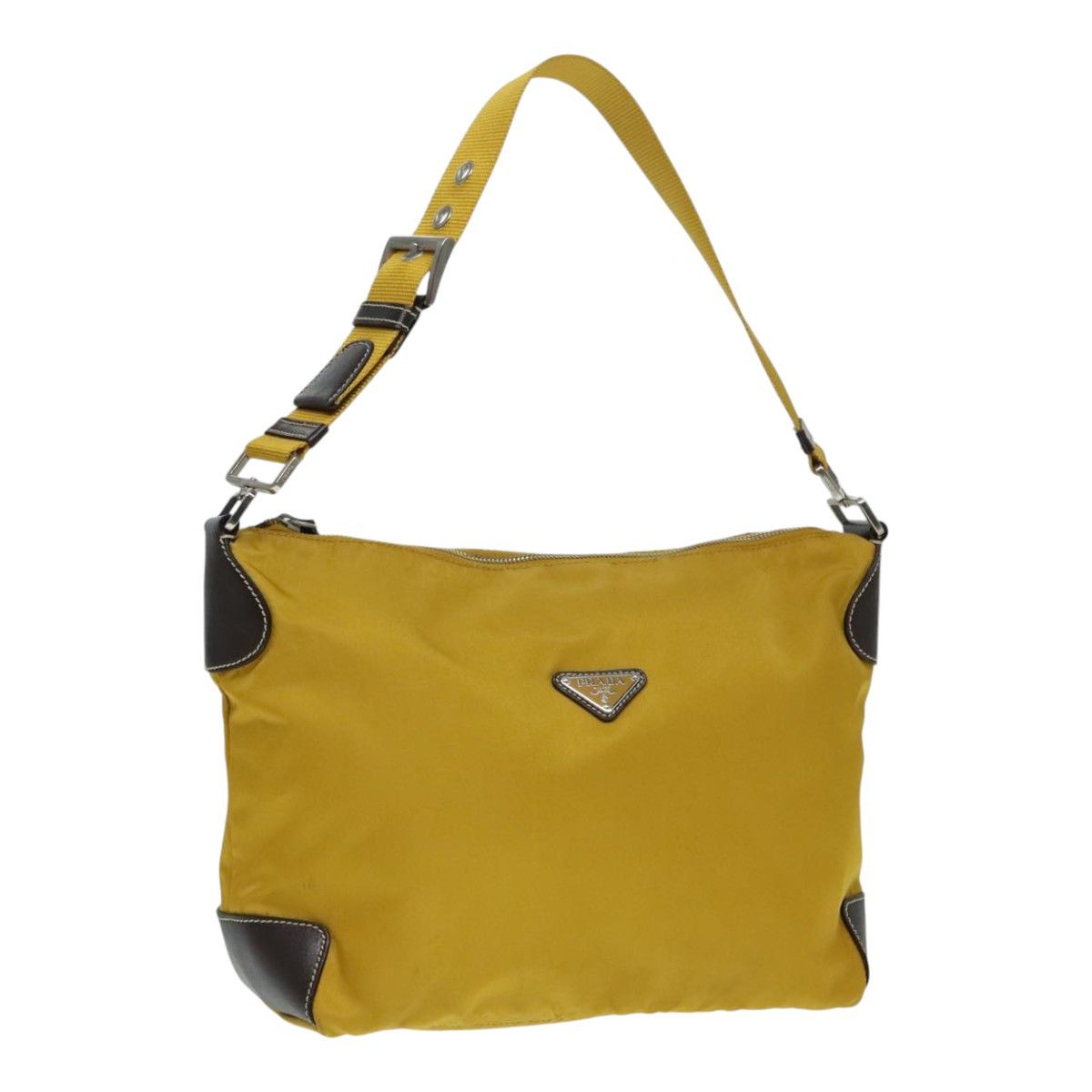 Prada Re-Nylon Yellow Synthetic Shoulder Bag (Pre-Owned) Size ONE SIZE - 18 Thumbnail