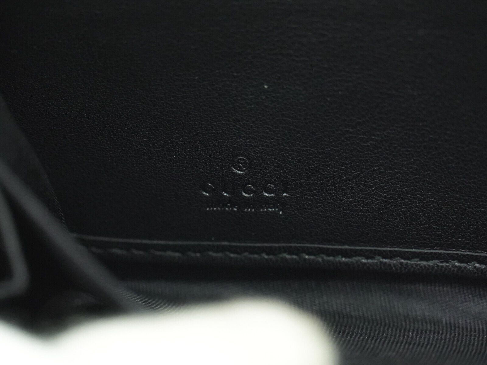 Gucci Micro ssima Black Leather Wallet (Pre-Owned) Size ONE SIZE - 8 Thumbnail