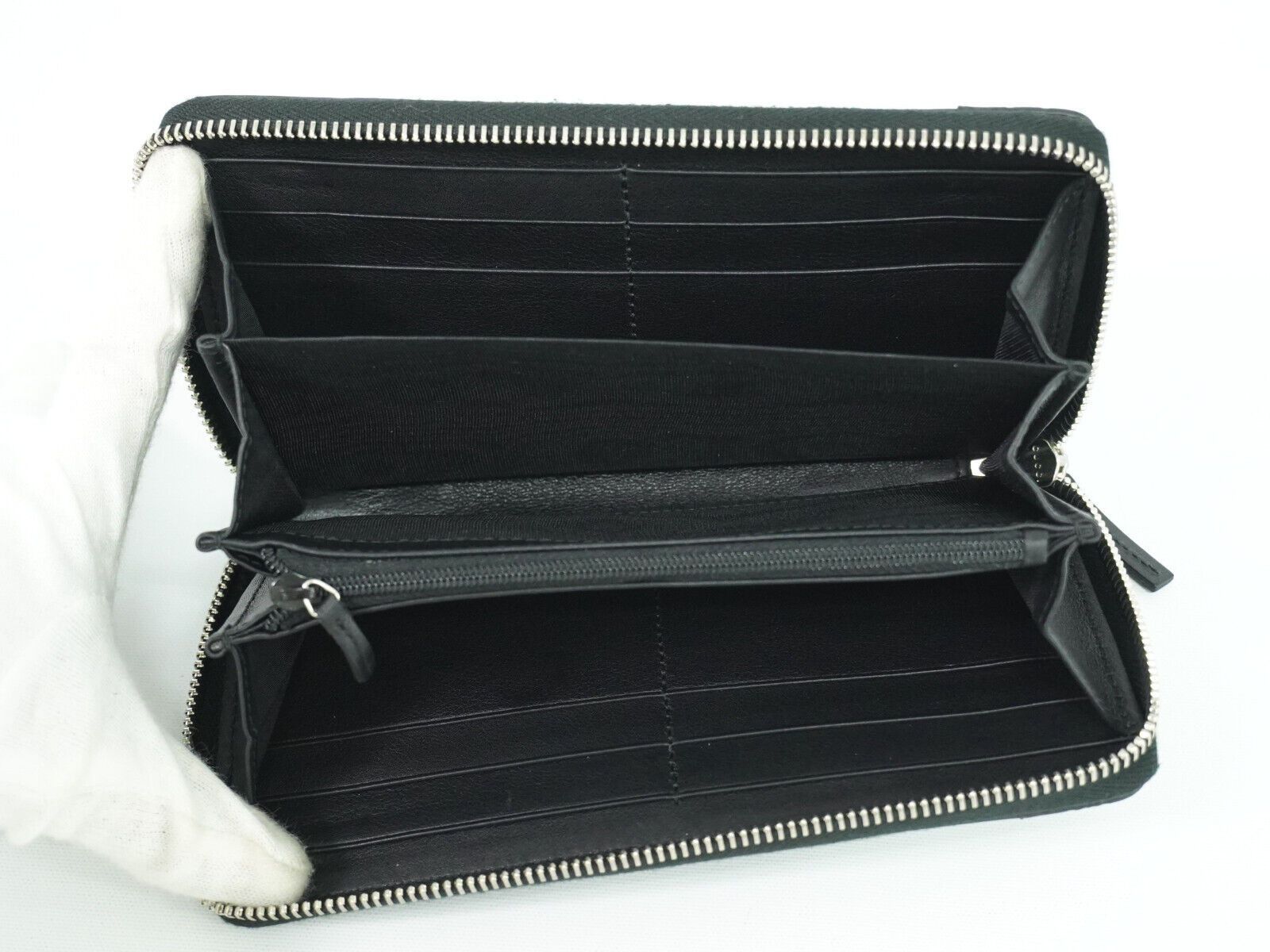 Gucci Micro ssima Black Leather Wallet (Pre-Owned) Size ONE SIZE - 5 Thumbnail