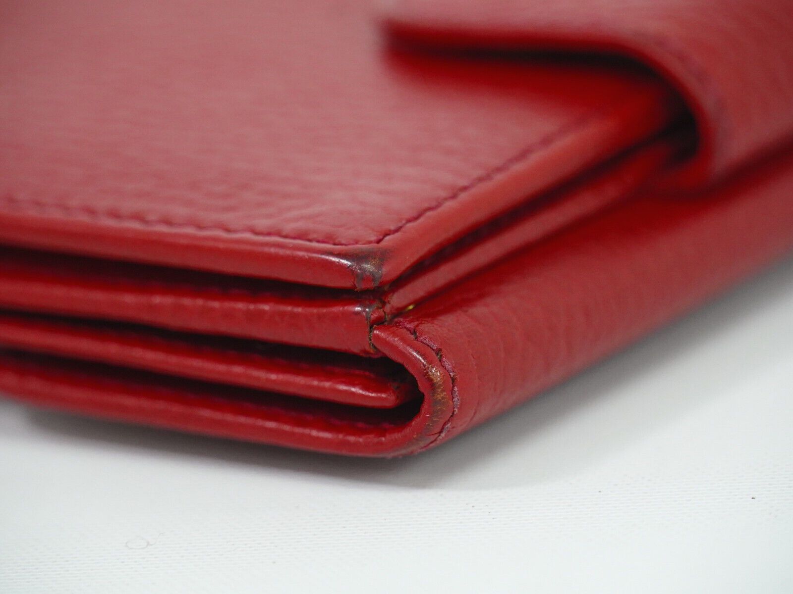 Gucci Interlocking Red Leather Wallet (Pre-Owned) Size ONE SIZE - 4 Thumbnail