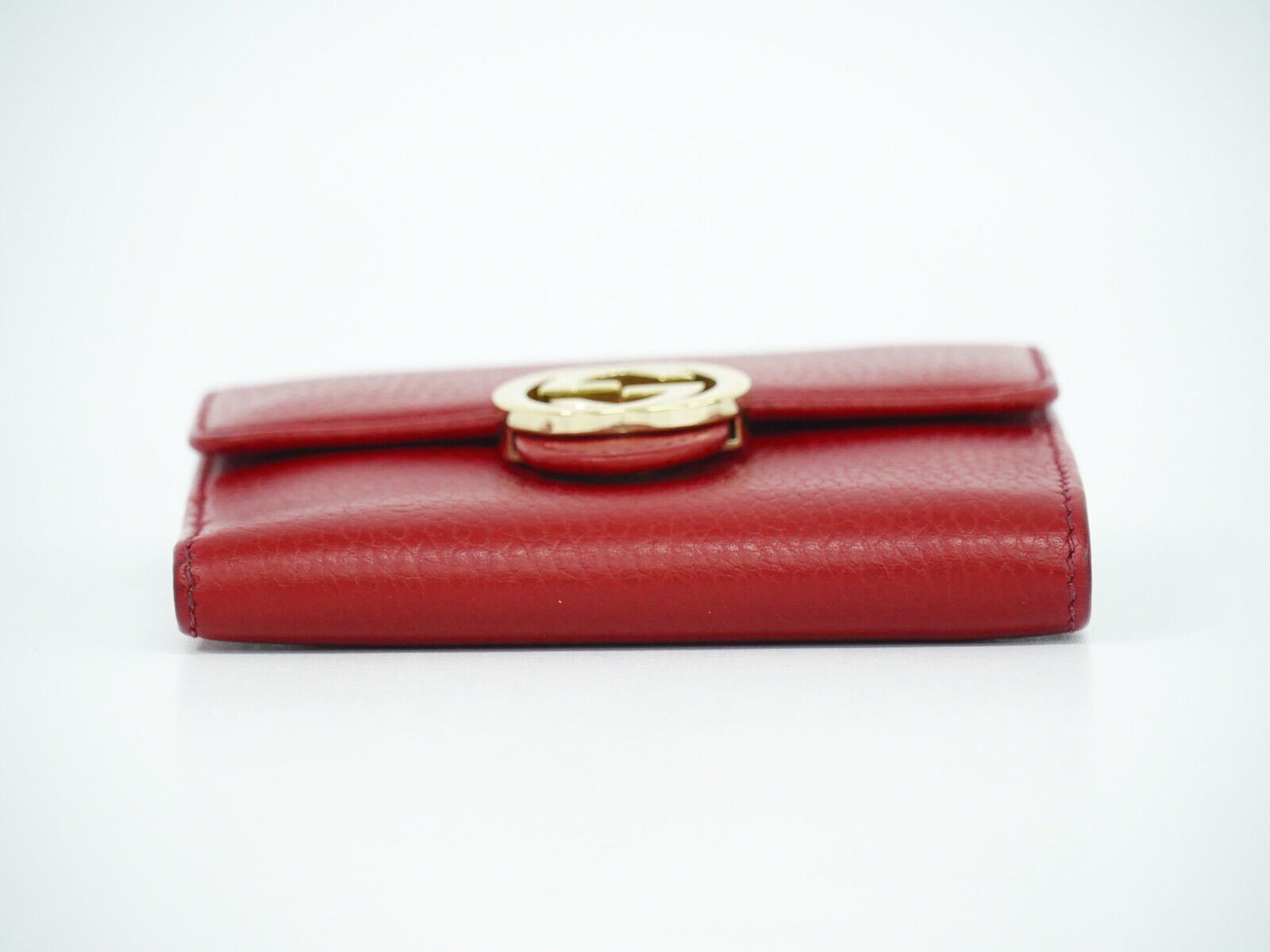 Gucci Interlocking Red Leather Wallet (Pre-Owned) Size ONE SIZE - 3 Thumbnail