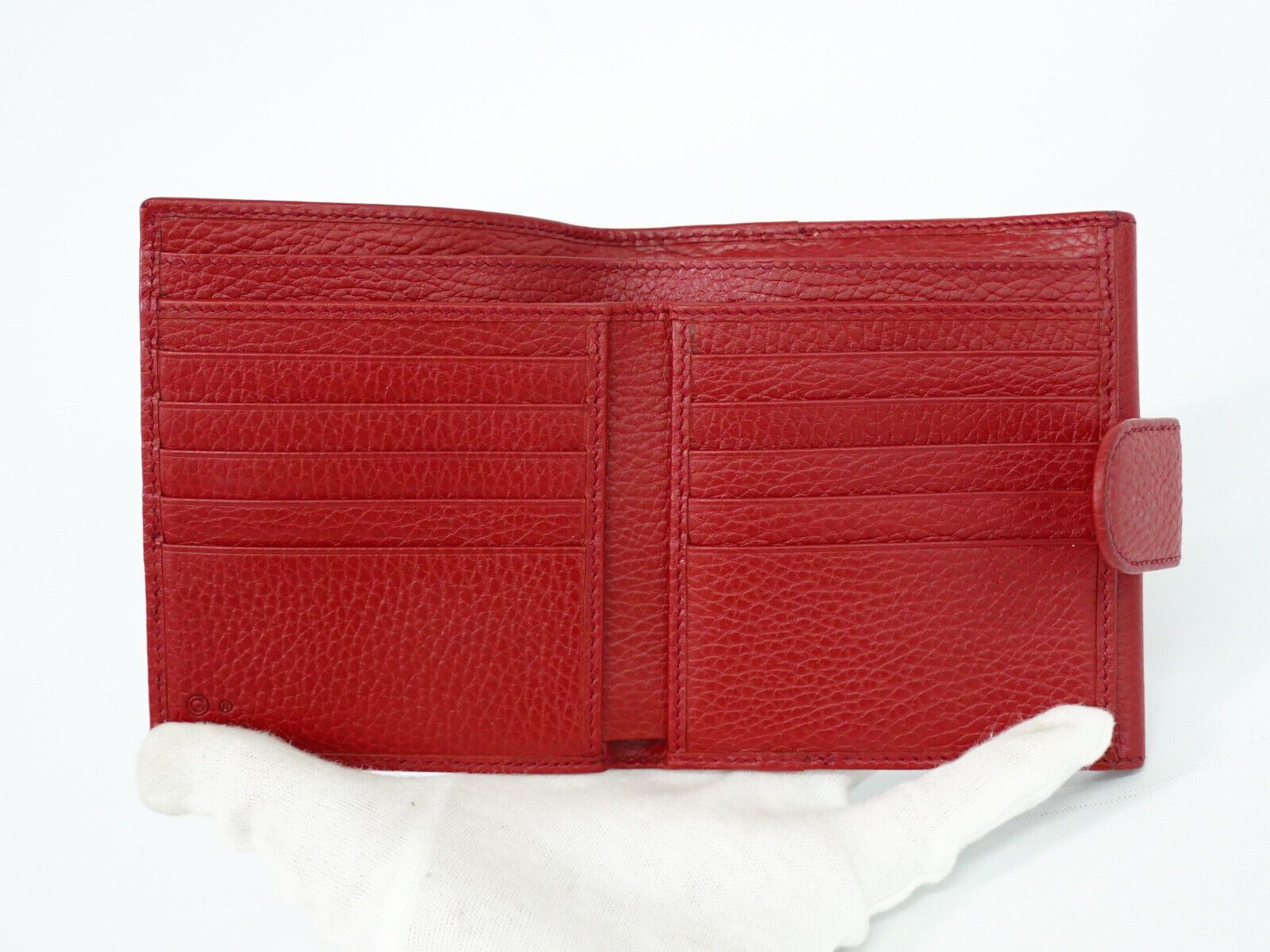 Gucci Interlocking Red Leather Wallet (Pre-Owned) Size ONE SIZE - 6 Thumbnail