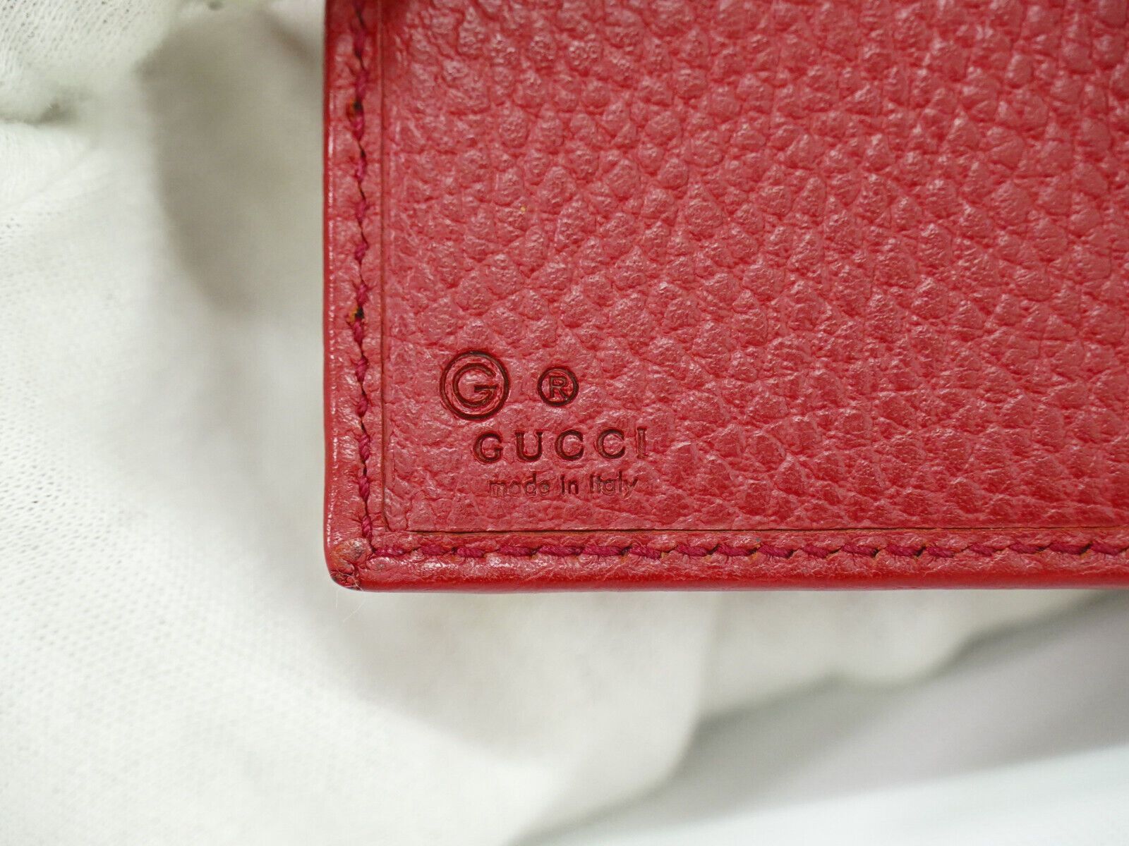 Gucci Interlocking Red Leather Wallet (Pre-Owned) Size ONE SIZE - 7 Thumbnail