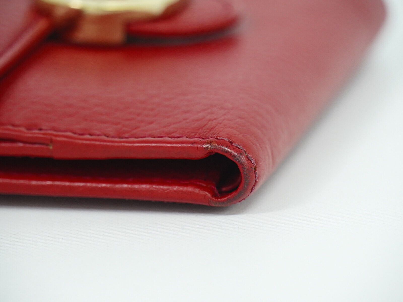 Gucci Interlocking Red Leather Wallet (Pre-Owned) Size ONE SIZE - 8 Thumbnail