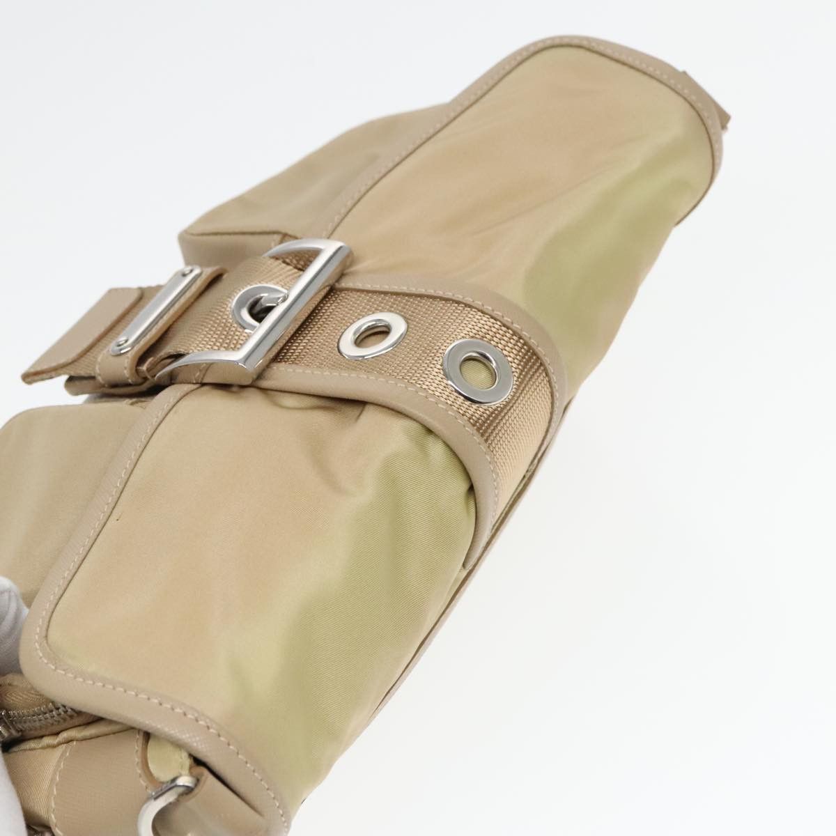 Prada Beige Synthetic Shoulder Bag (Pre-Owned) Size ONE SIZE - 16 Thumbnail