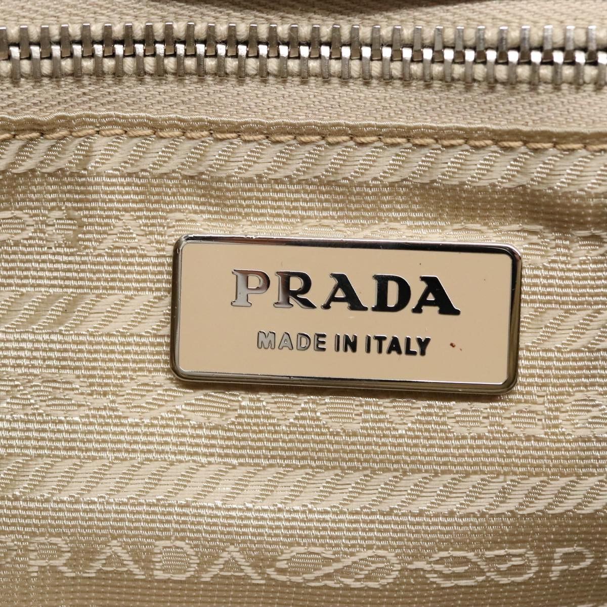 Prada Beige Synthetic Shoulder Bag (Pre-Owned) Size ONE SIZE - 12 Thumbnail