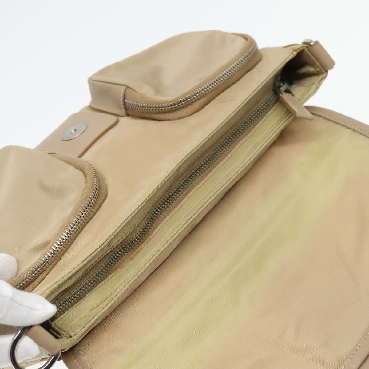 Prada Beige Synthetic Shoulder Bag (Pre-Owned) Size ONE SIZE - 20 Thumbnail