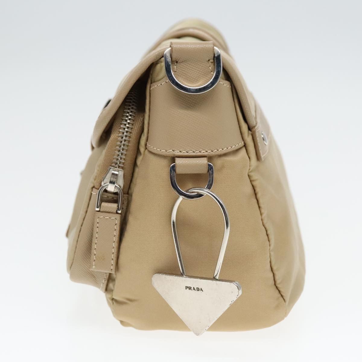 Prada Beige Synthetic Shoulder Bag (Pre-Owned) Size ONE SIZE - 4 Thumbnail