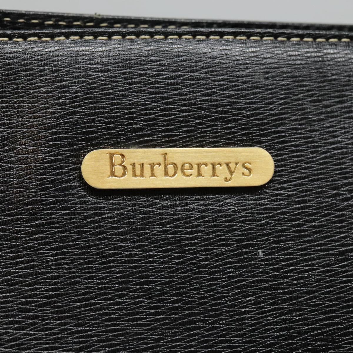 Burberry Black Leather Handbag (Pre-Owned) Size ONE SIZE - 14 Thumbnail