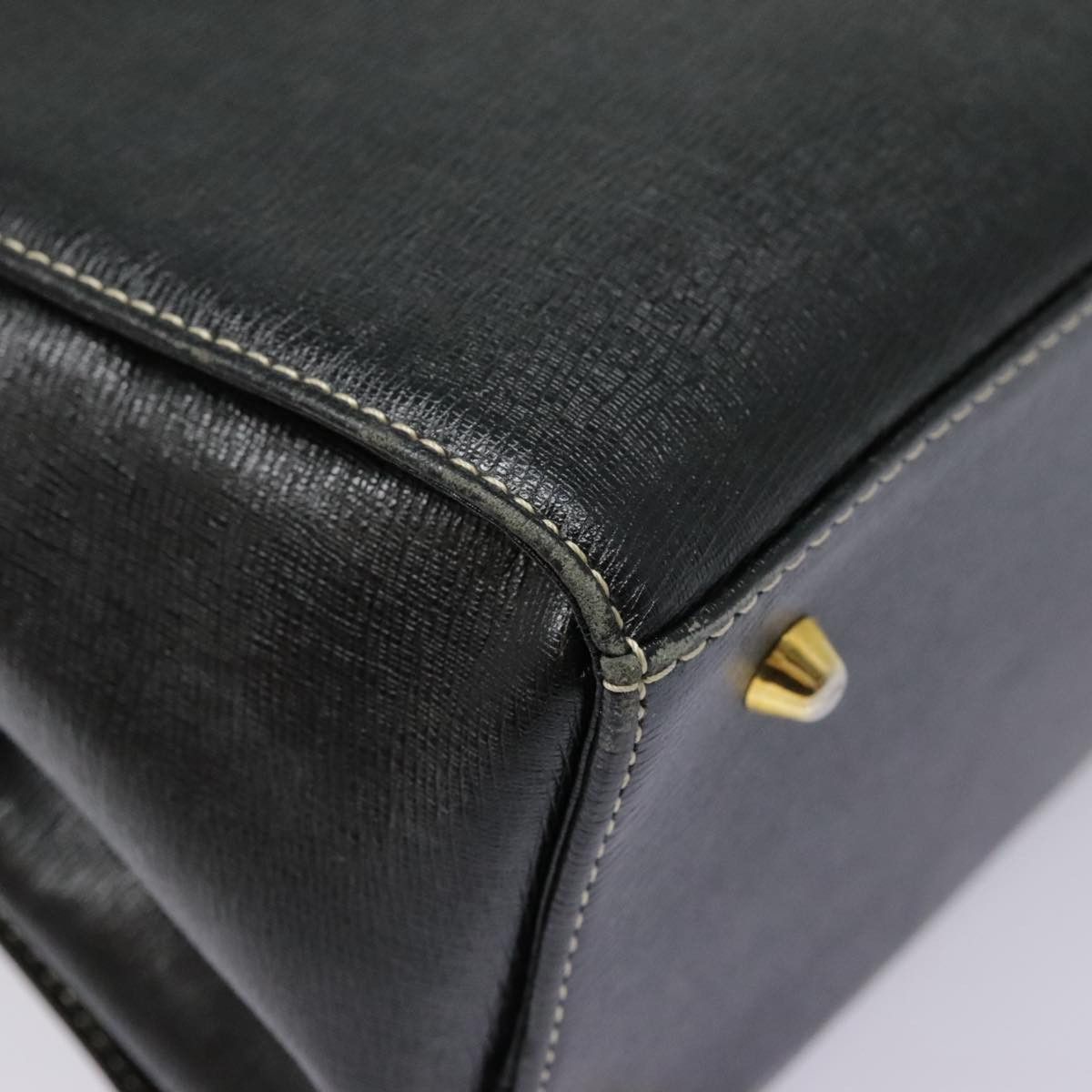 Burberry Black Leather Handbag (Pre-Owned) Size ONE SIZE - 7 Thumbnail