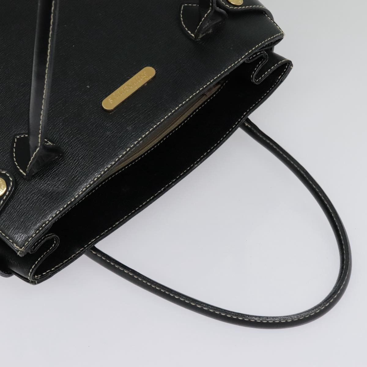 Burberry Black Leather Handbag (Pre-Owned) Size ONE SIZE - 18 Thumbnail