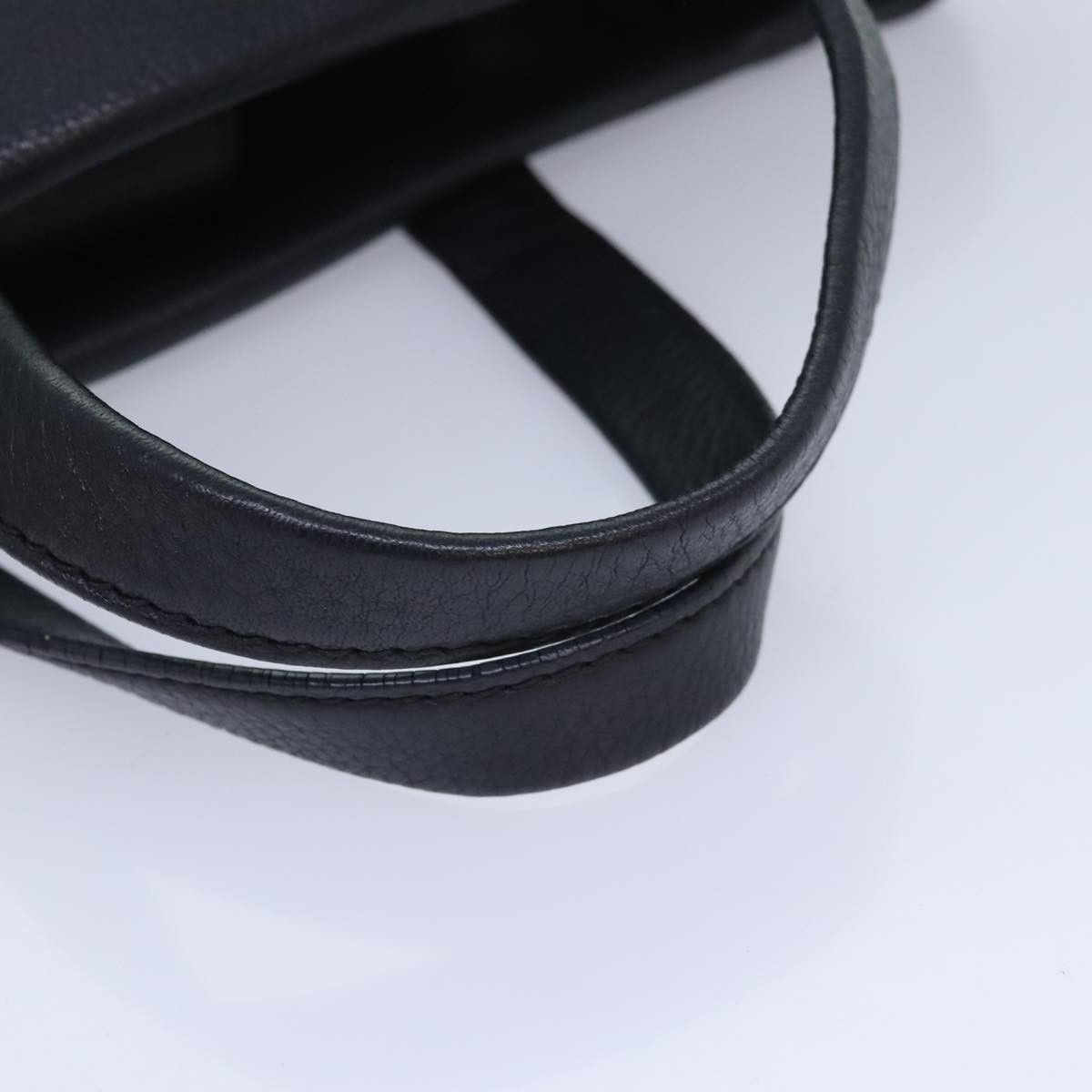 Salvatore Ferragamo Gancini Black Leather Handbag (Pre-Owned) Size ONE SIZE - 5 Thumbnail