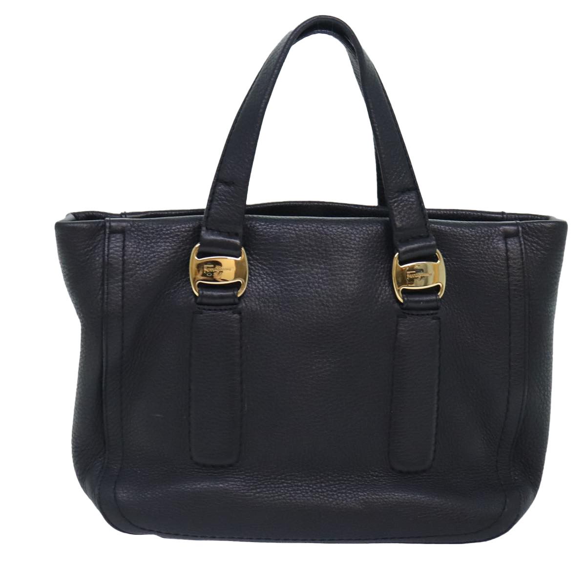 Salvatore Ferragamo Gancini Black Leather Handbag (Pre-Owned) Size ONE SIZE - 2 Thumbnail