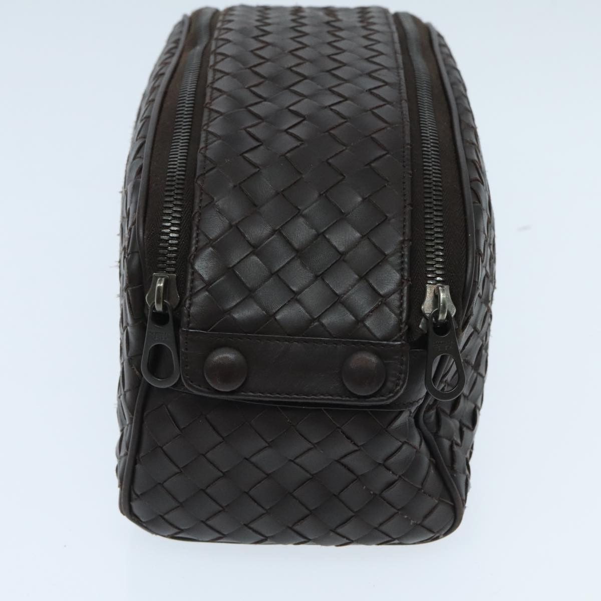 Bottega Veneta Intrecciato Brown Leather Clutch Bag (Pre-Owned) Size ONE SIZE - 4 Thumbnail