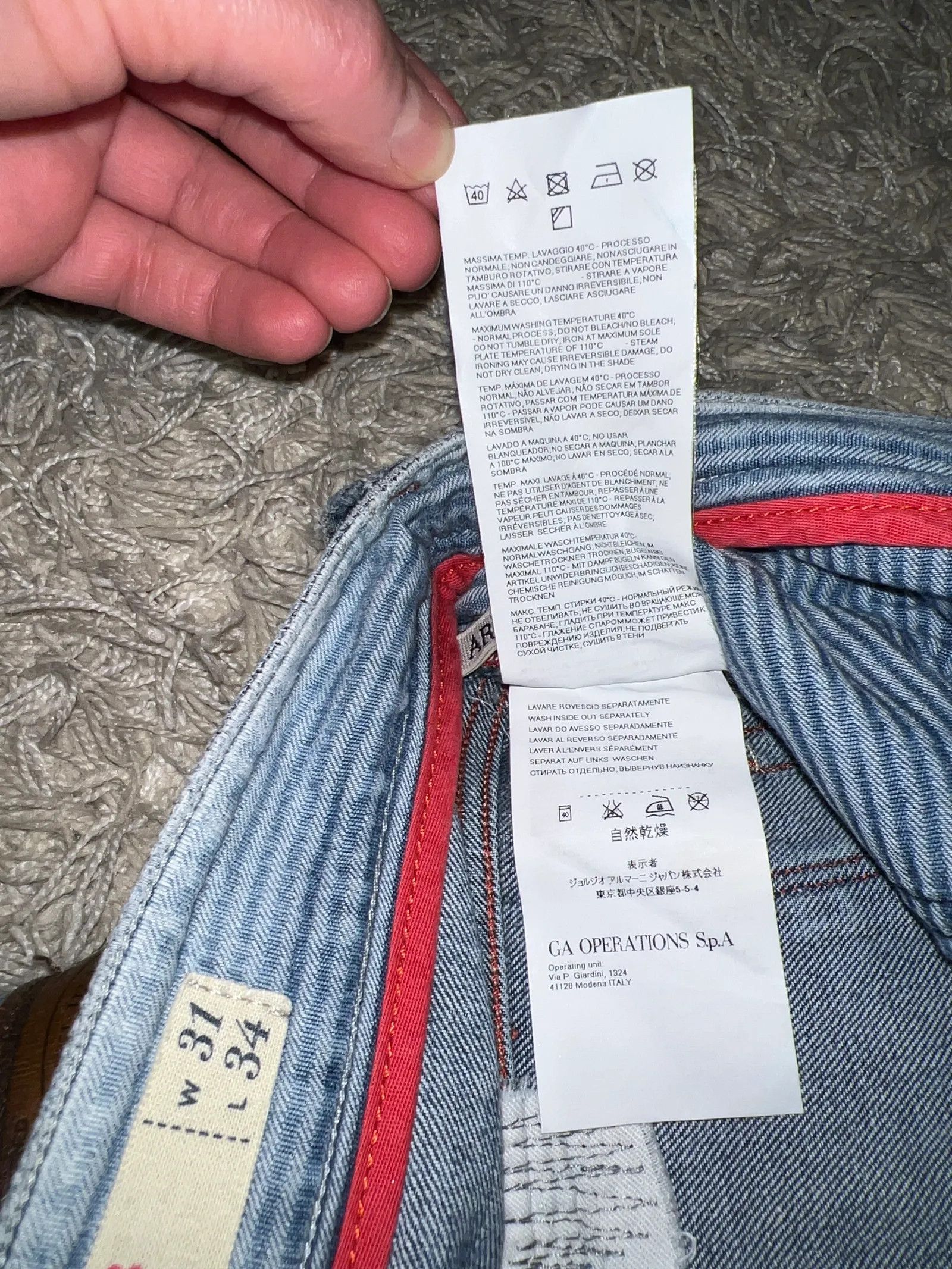 Armani Armani jeans j28 slim Jeans Size US 31 - 3 Thumbnail