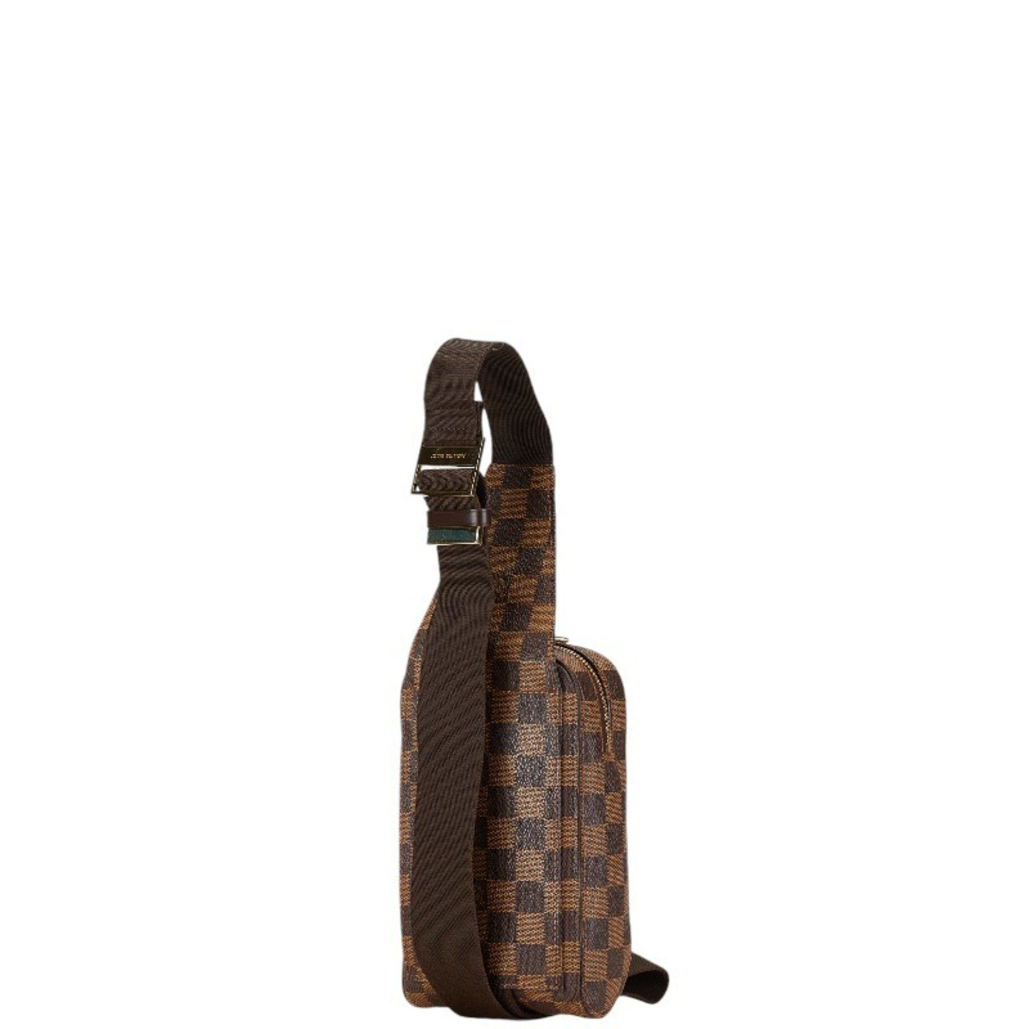 Louis Vuitton Louis Vuitton Damier Geronimos Shoulder Bag Body Waist N51994 Brown PVC Leather Men's LOUIS VUITTON Size ONE SIZE - 2 Thumbnail