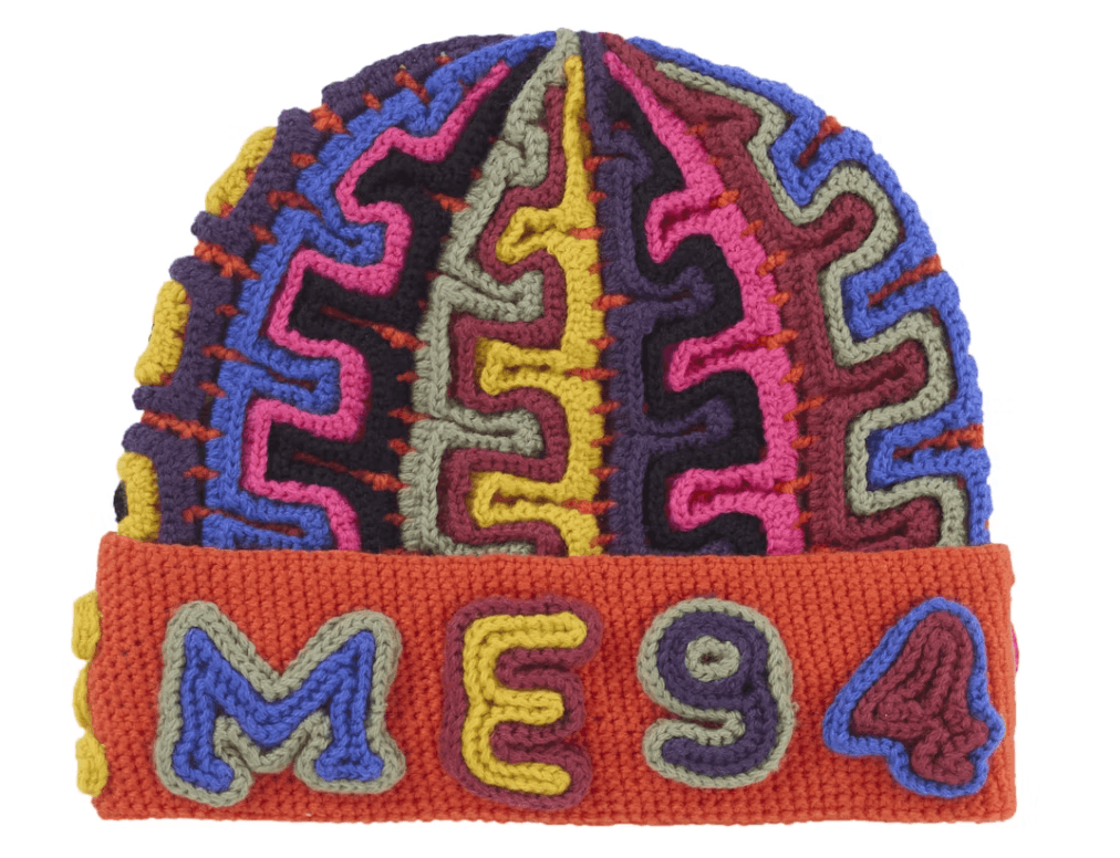 Supreme Yarn Applique Beanie Dark Orange | Grailed