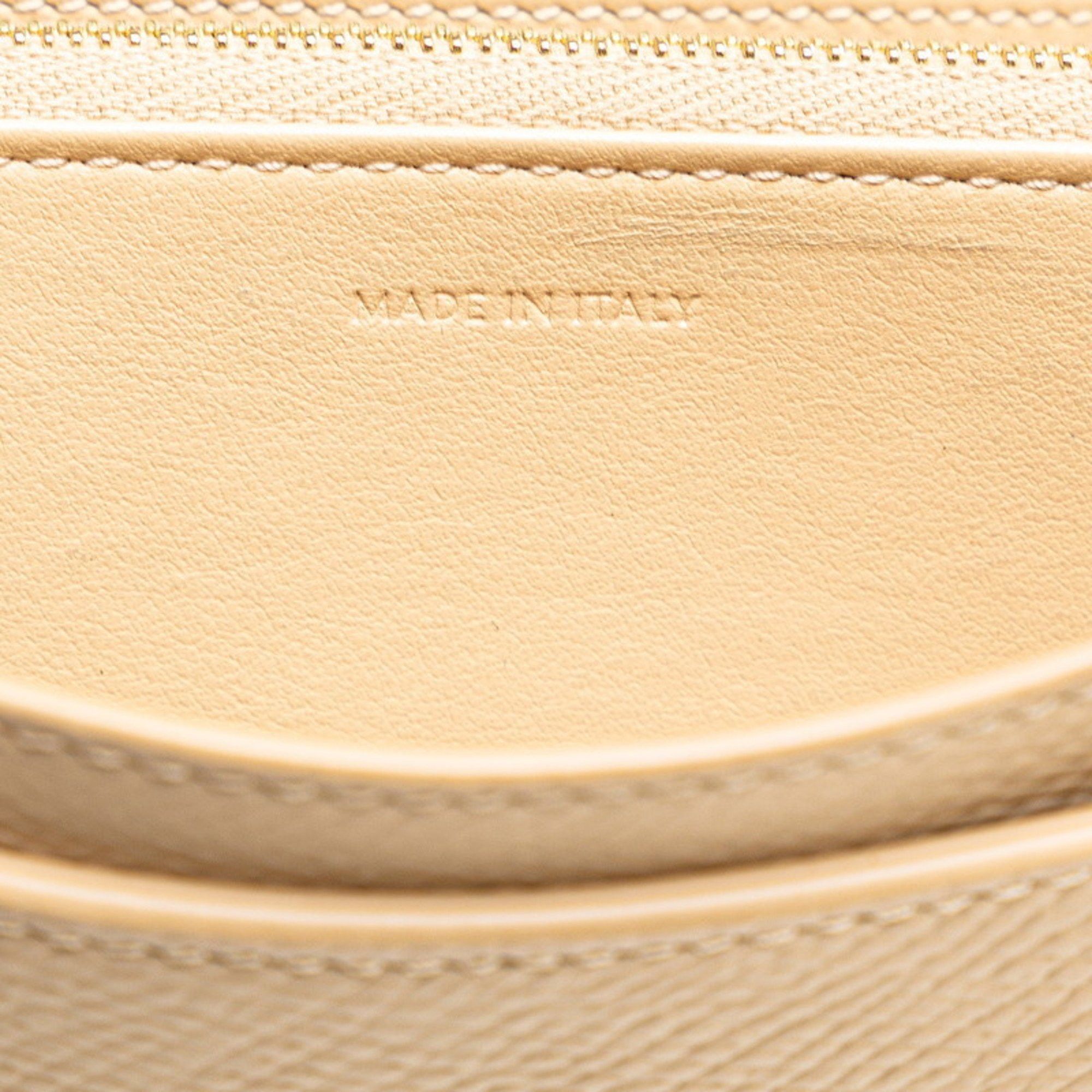 Celine Celine Large Flap Wallet Long 10B563 Beige Leather Women's CELINE Size ONE SIZE - 8 Thumbnail